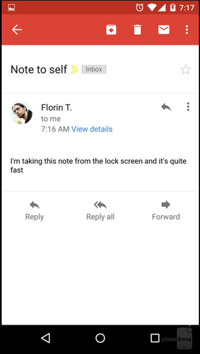 notes in Gmail