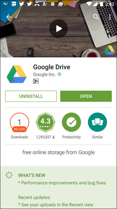 Open-Drive-app-on-your-android-device