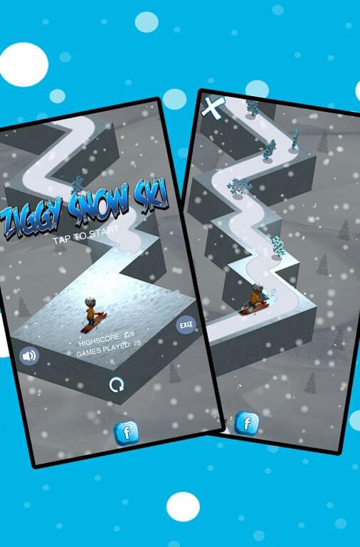 بازی ZigZag Snow Ski