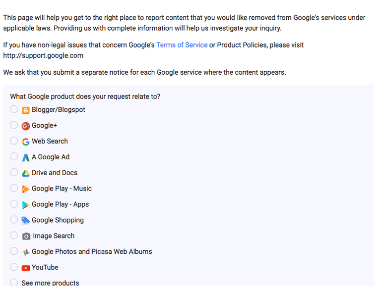 از گوگل درخواست کنید تا اطلاعات شما را حذف کند