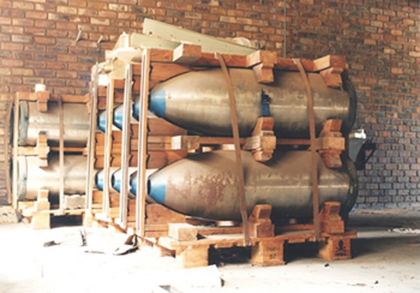 بمب های هسته ای ناتمام در پرتوریا، آفریقای جنوبی