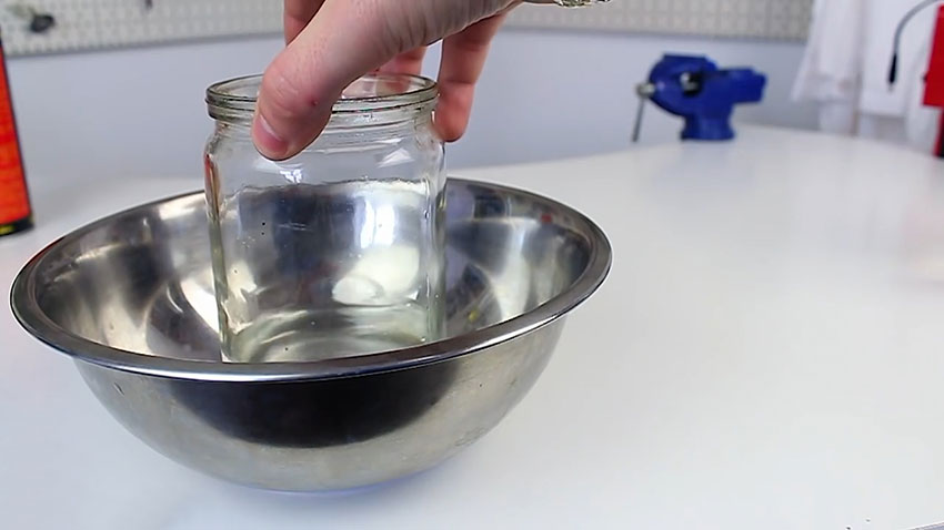 بریدن بطری شیشه‌ای با استفاده از روغن (تصویر 5)