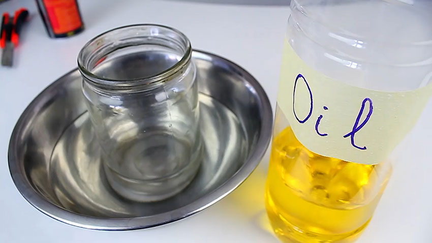 بریدن بطری شیشه‌ای با استفاده از روغن (تصویر 9)