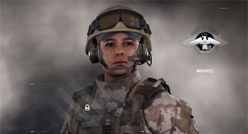 سرباز زن در نسخه ریمستر جنگاوری مدرن
