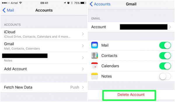 چگونه ایمیل‌ها و حساب‌های کاربری را در آیفون حذف کنیم؟