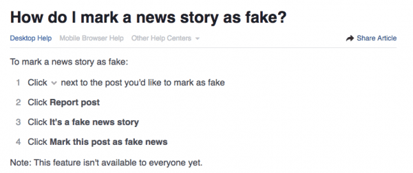 در حال حاضر فیس‌بوک رسما اخبار جعلی را نشانه‌گذاری می‌کند!
