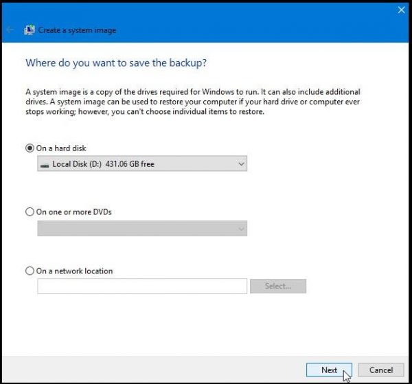 چگونه از ویندوز 10 بک آپ بگیریم و فایل ایمِیج را بازگردان کنیم