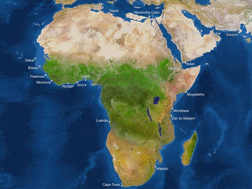 آفریقا پس از ذوب شدن یخ‌ها