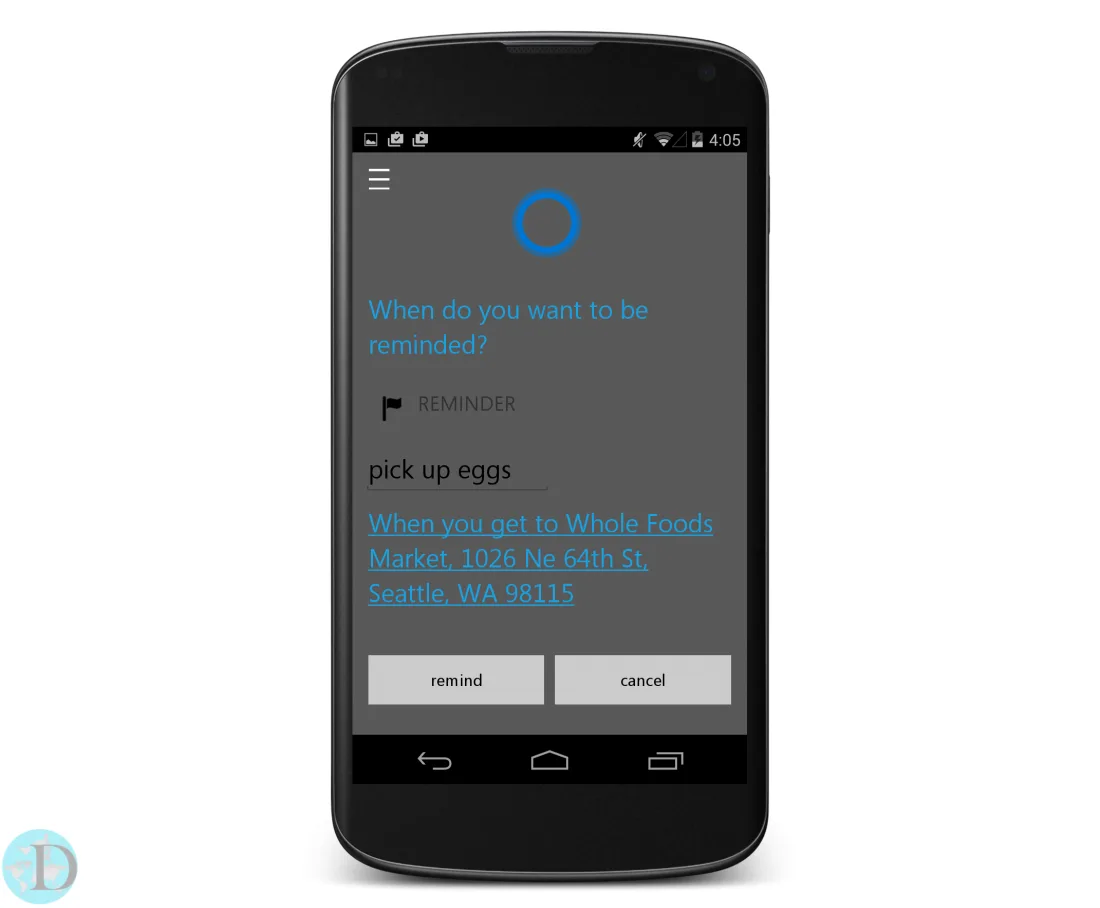 Cortana for Android