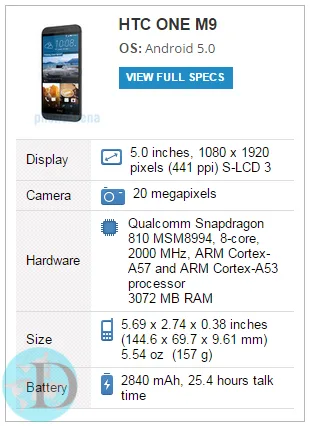 HTC One M9