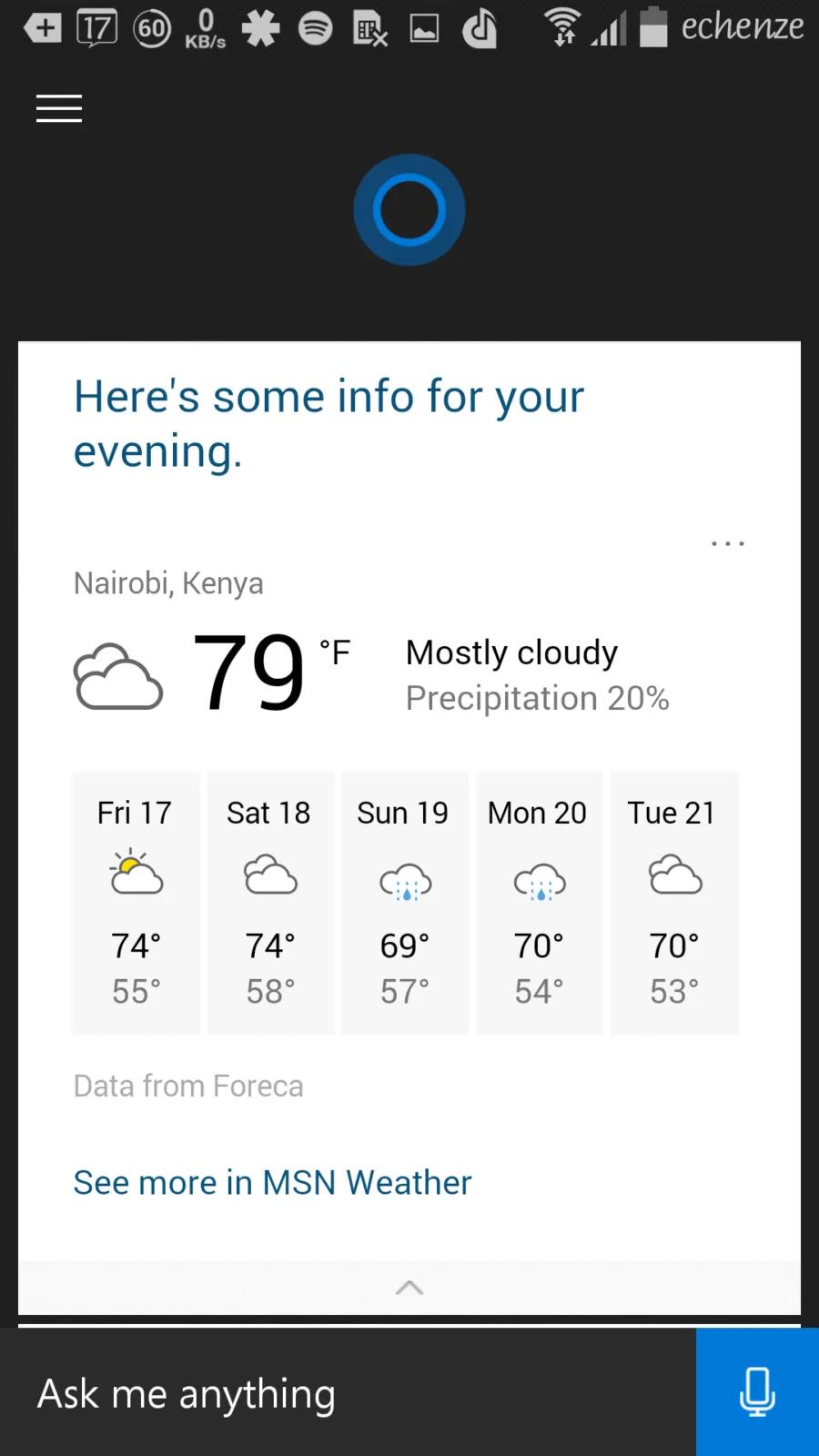 Cortana for Android