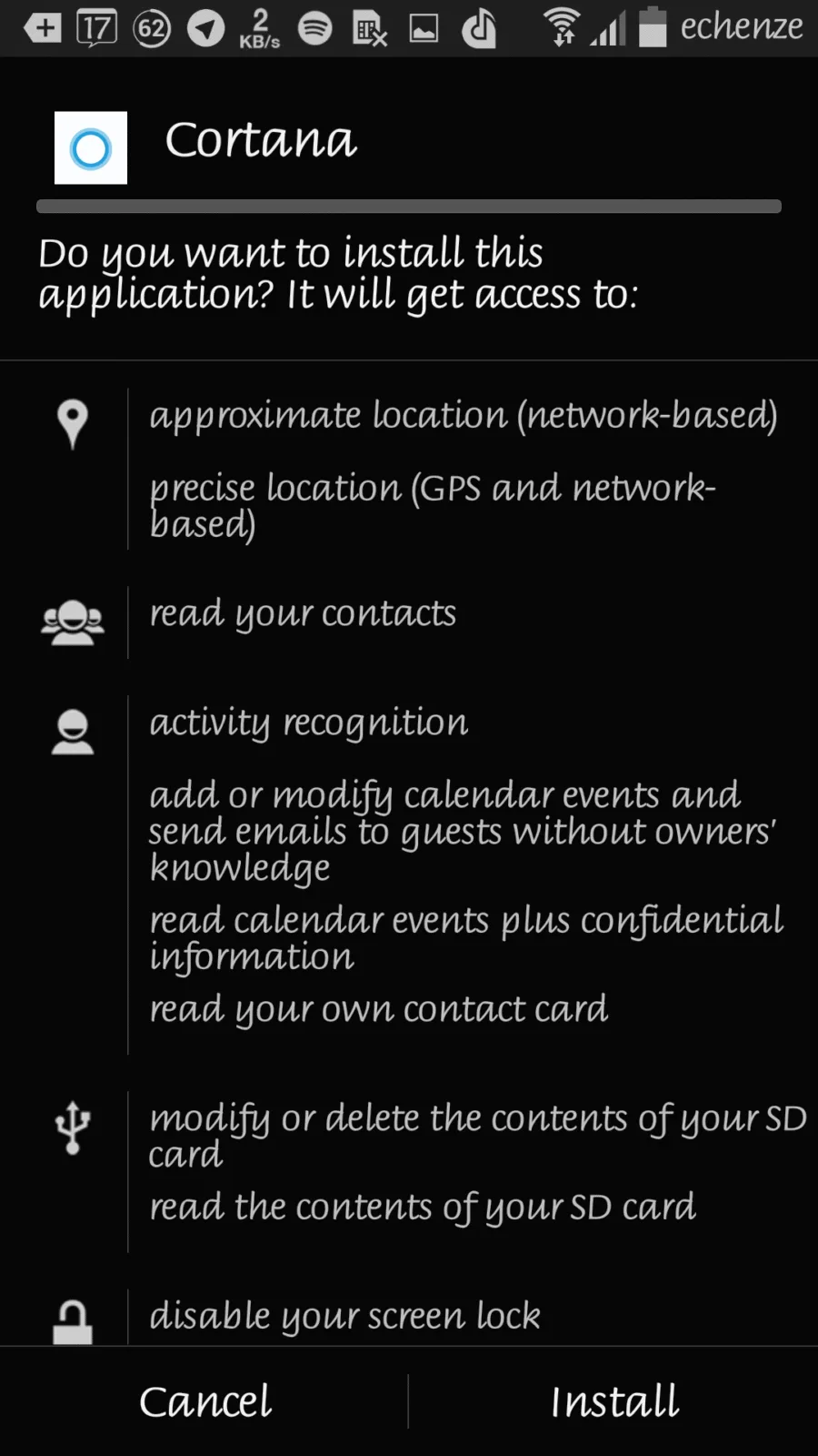 Cortana for Android