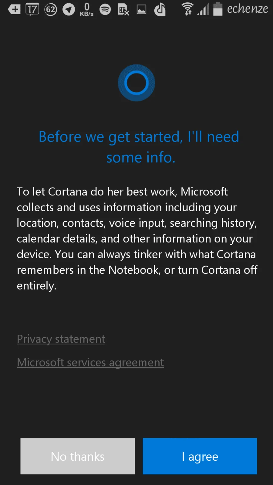 Cortana for Android