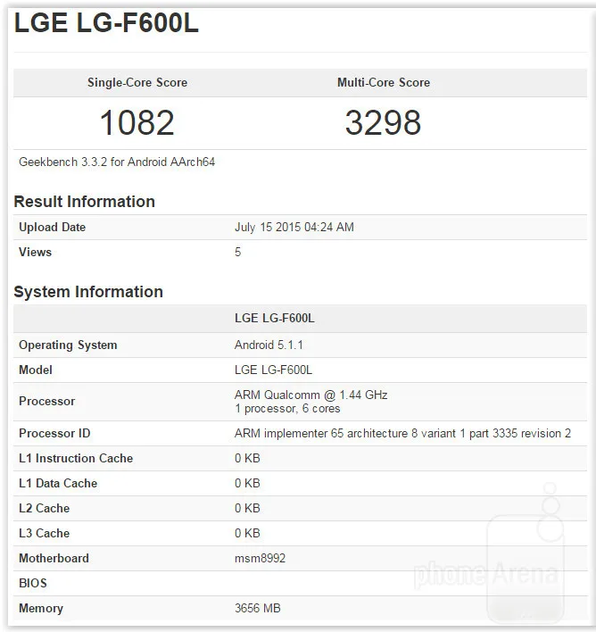 LG-G4 Pro or nexus 5 2015 benchmark leak