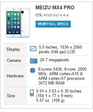 Meizu MX4 Pro