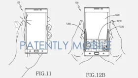Samsung patent for back touch controls