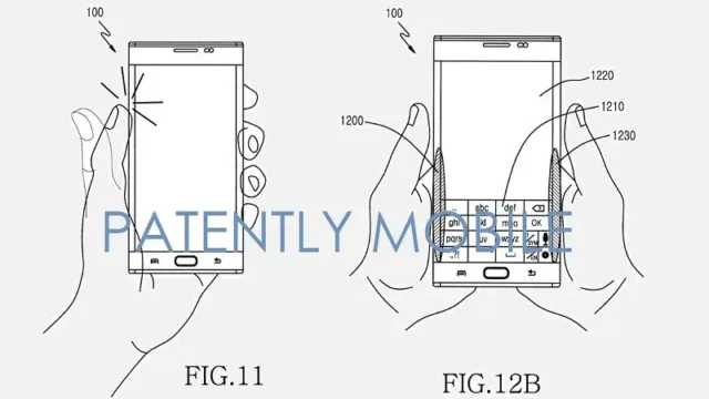Samsung patent for back touch controls