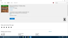 Mojang starts rolling out Minecraft: Windows 10 Edition Beta