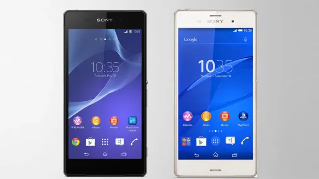Xperia Z2 and Xperia Z3
