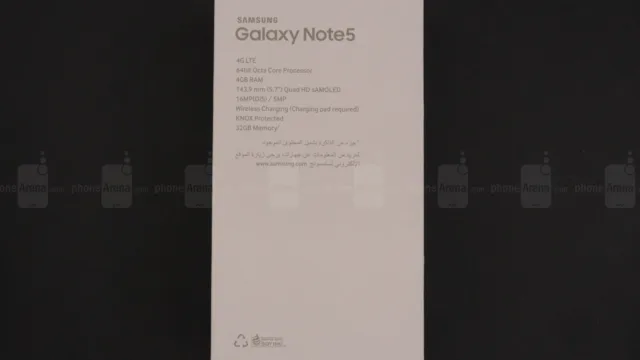 Samsung Galaxy Note5 unboxing