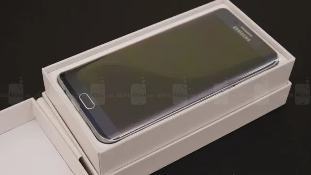 Samsung Galaxy S6 edge unboxing )