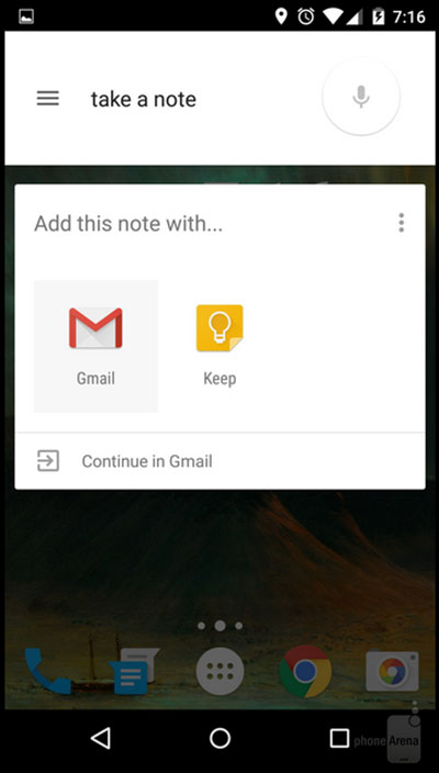 take notes by voice using Gmail, or Google Keep
