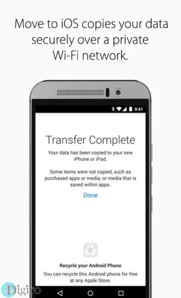 اپلیکیشن 'Move to iOS' اپل برای اندروید