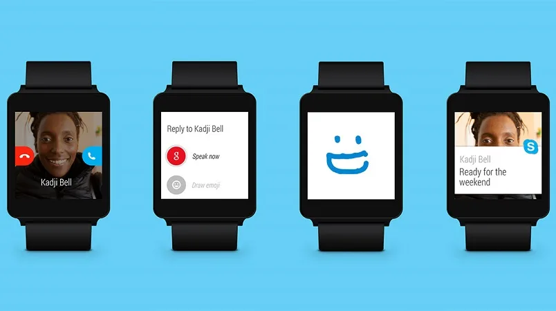 اسکایپ به اندروید پوشیدنی (Android Wear) آمد