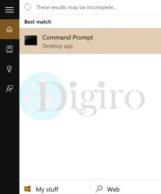 کپی در Command Prompt ویندوز 10