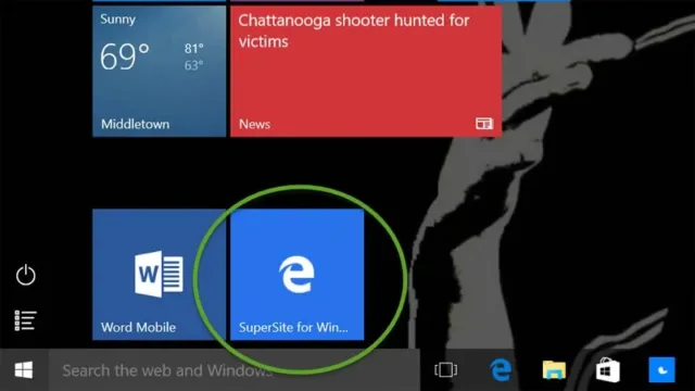 سنجاق کردن سایت با Microsoft Edge
