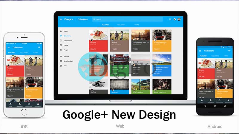 طراحی جدید گوگل پلاس