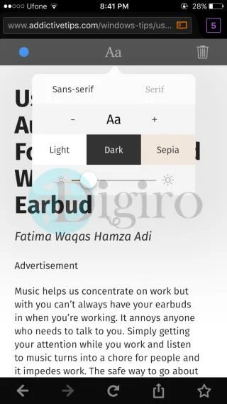 نسخه iOS مرورگر فایرفاکس 