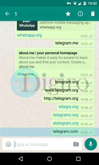 whatsapp block telegram