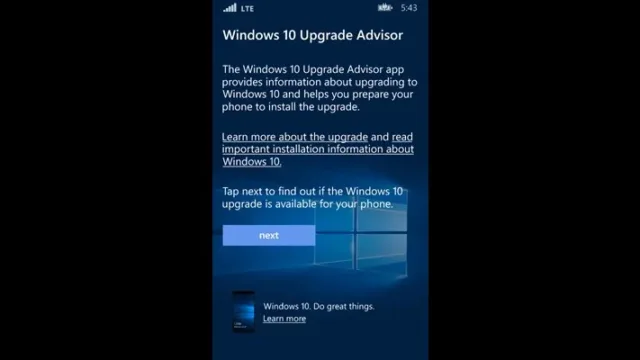 Upgrade Advisor Beta