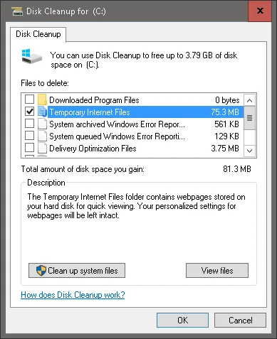 پاک سازی کش Temp windows