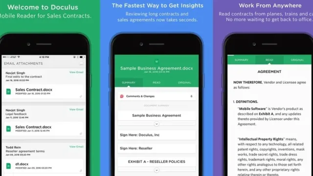 اپلیکیشن Doculus لذت رسیدگی پر سرعت و طبیعی به اسناد در آیفون
