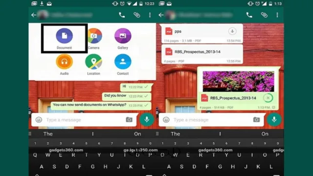 ارسال اسناد با واتس اپ