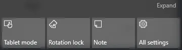 بخش Quick Actions