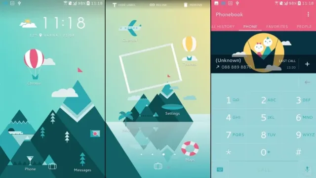 لانچر اختصاصی HTC Home Sense