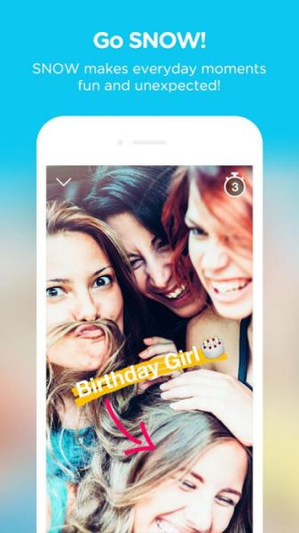 اپلیکیشن پیام رسان Snow