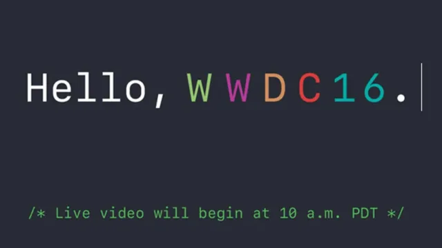 کنفرانس توسعه دهندگان اپل WWDC 16