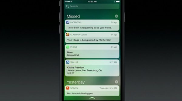 ویژگی های آی او اس ۱۰