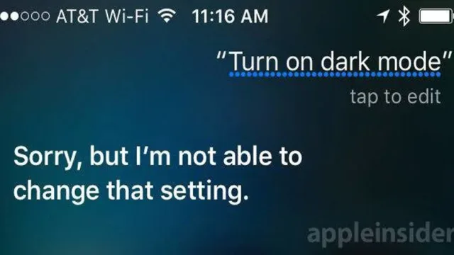سیری حالت تیره iOS 10 را تایید کرد
