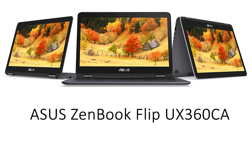 ایسوس از اولترابوک جدید ZenBook Flip UX360CA مجهز به ویندوز 10 رونمایی کرد