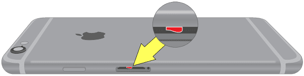 نشانگر آب خوردگی 6 iphone