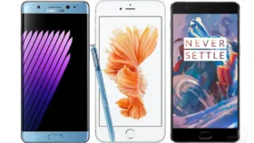 مقایسه گلکسی نوت 7 با آیفون 6S و وان پلاس 3