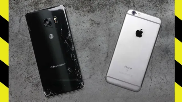 تست سقوط نوت 7 در برابر آیفون 6S و نوت 5 را مشاهده کنید