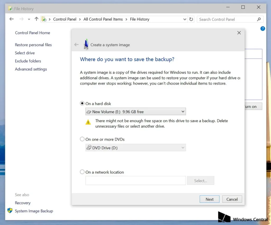 system-image-backup-windows10