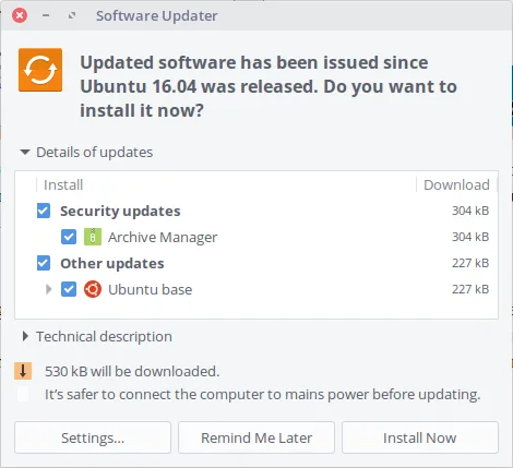 ubuntu-software-updater