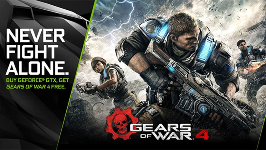 با خرید این دو کارت گرافیک انویدیا، یک نسخه رایگان از Gears of War 4 را هدیه بگیرید